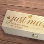 Cutie de vin personalizata – Just married