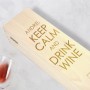 Cutie de vin personalizata – Keep calm | cadouri-inspirate.ro