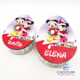 Cutie decorativa dulciuri - Ou kinder - Model fetita si baiat