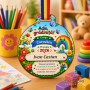 Cadou absolvire grădiniță medalie personalizată cu curcubeu și nume copil MDF imprimare UV premium