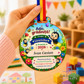 Medalie Personalizată Grupa Licuricilor - Adio, grădiniță!