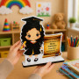 Trofeu Personalizat Absolvire Scoala - Model Fetita